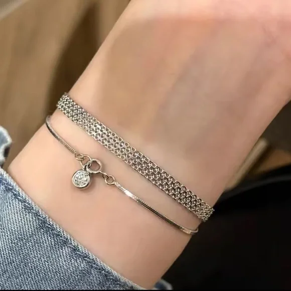 Exquisite Weaving Mesh Bracelets Stainless Steel - Picture 2 of 3